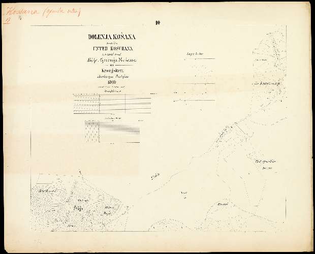 Dolenja Kosana nemsko Unter Koschana znasmi nred Buje, Gorenja Kosana na Kranjskem dankarija Postojna