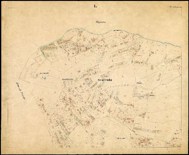 Scorcola nel Litorale territorio di Trieste : distretto steorale di Trieste : litografato nell'i.r. Istituto litografico del Catasto secondo lo stato dell'anno 1900